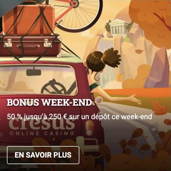 Bonus week-end Cresus Casino